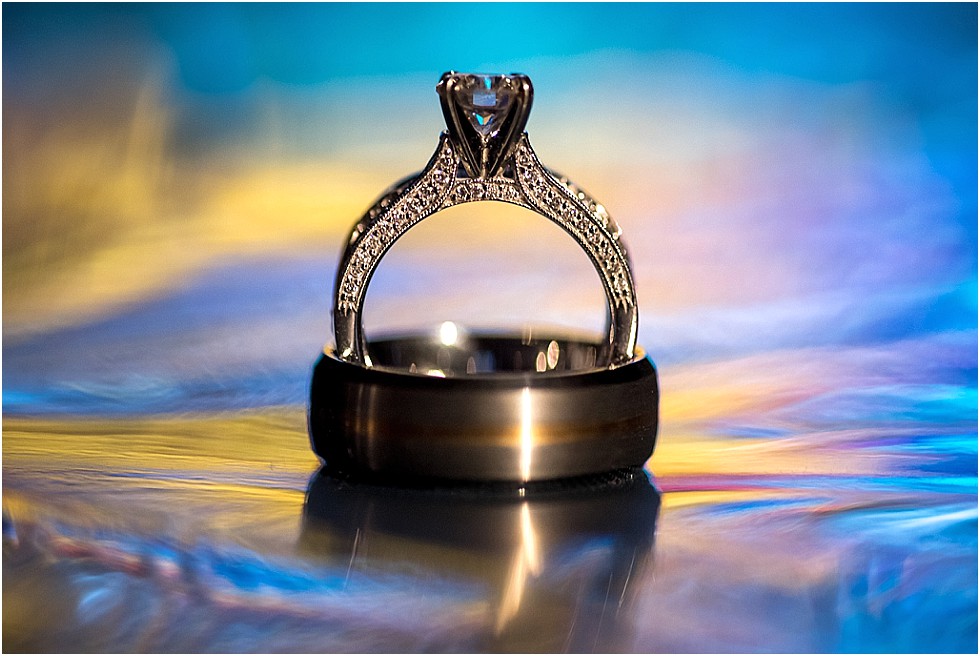 Macro wedding ring shot O'Neill Nebraska 