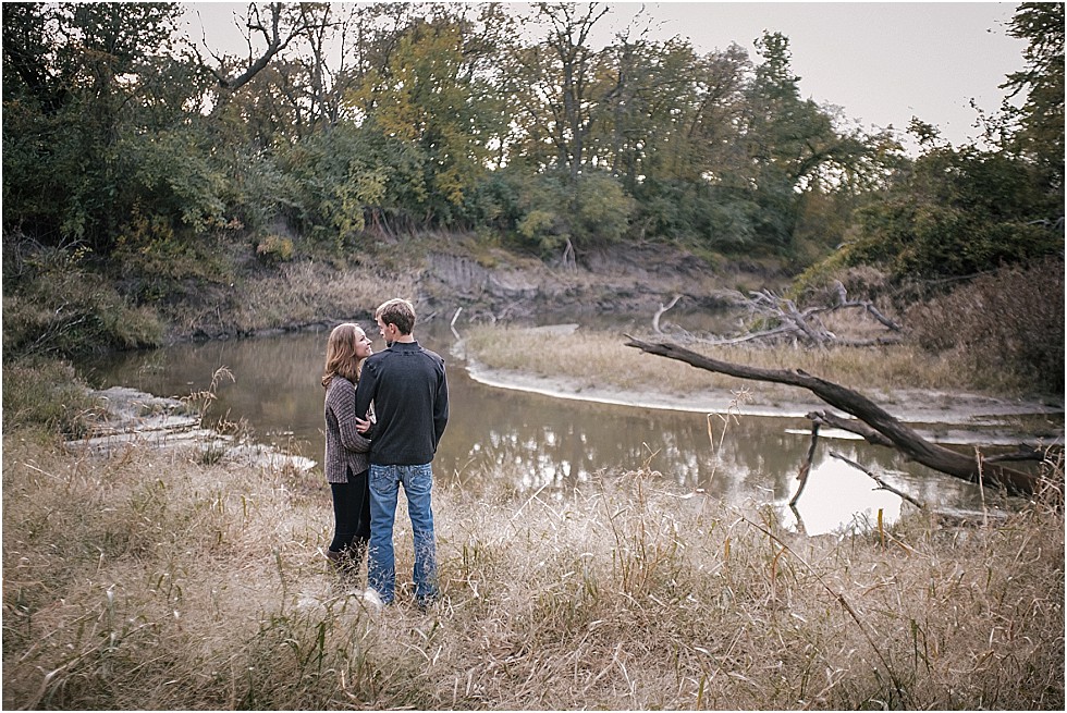 couple by creek Wilderness Park Lincoln Nebraska